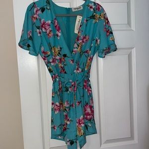 Impressions Hawaiin floral romper